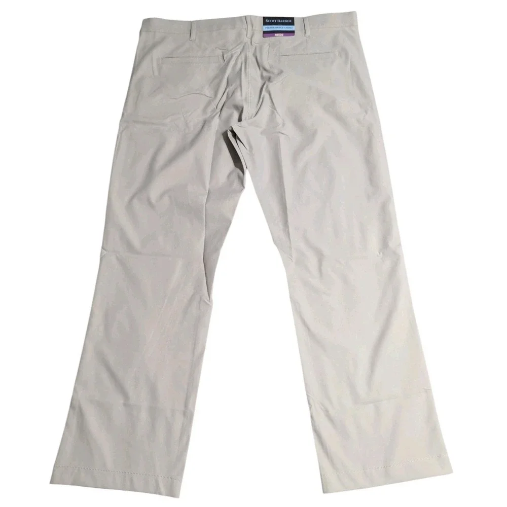 Scott Barber Performance Chino Mens 40x30 NWT 3 Pair Bundle Navy Khaki Gray